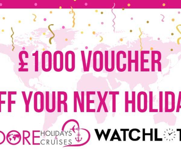 This is a £1000 Holiday voucher in conjunction with Adore holidays and watchlotto raffle