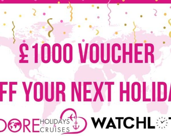 This is a £1000 Holiday voucher in conjunction with Adore holidays and watchlotto raffle