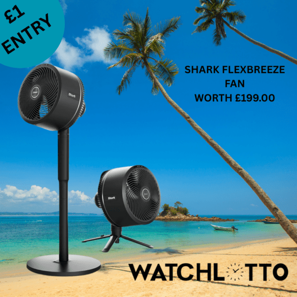 Win a SHARK Flexbreeze Fan For £1